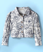 Load image into Gallery viewer, Floral Printed Collar Neck Full Sleeves Top
