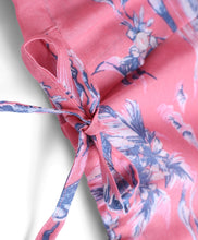 Load image into Gallery viewer, Cotton Floral with Knot Detailing Half Sleeves Top