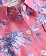 Load image into Gallery viewer, Cotton Floral with Knot Detailing Half Sleeves Top