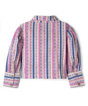 Load image into Gallery viewer, Cotton Striped Full Sleeves Shirt Top - Pink