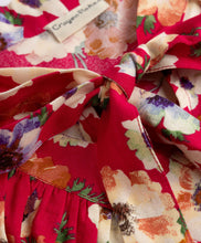 Load image into Gallery viewer, Floral Printed Frilled Full Sleeves Top - Magenta