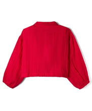 Load image into Gallery viewer, Double Cloth Fabric Cotton Solid Knotted Top - Magenta