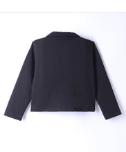 Load image into Gallery viewer, Waffle Knit Full Sleeves Solid Jacket Styled Top