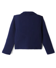 Load image into Gallery viewer, Waffle Knit Full Sleeves Solid Jacket Styled Top
