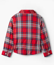 Load image into Gallery viewer, Cotton Checkered Collared Top with Bow Applique