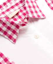 Load image into Gallery viewer, Cotton Seer Sucker Checkered Collared Top with Bow