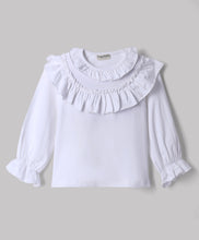 Load image into Gallery viewer, Cotton Knit Frilled Full Sleeves Top