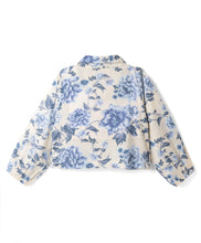 Load image into Gallery viewer, Cotton Frilled Floral Printed Collared Top