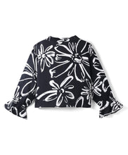 Load image into Gallery viewer, Woven Floral Printed Frilled Full Sleeves Top