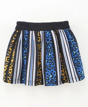 Load image into Gallery viewer, Striped Animal Print Skirt