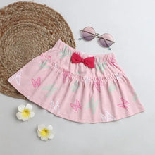 Load image into Gallery viewer, Butterfly Printed Skirt - Pink
