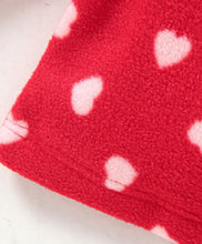 Load image into Gallery viewer, Hearts with Frill Polar Fleece Top Skirt Set