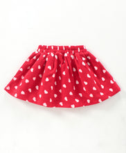 Load image into Gallery viewer, Hearts with Frill Polar Fleece Top Skirt Set