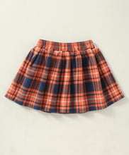 Load image into Gallery viewer, Checkered with Frill Polar Fleece Top Skirt Set