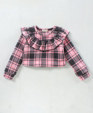Load image into Gallery viewer, Pink with Frill Polar Fleece Top Skirt Set