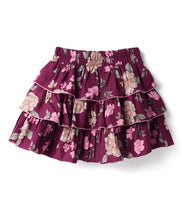 Load image into Gallery viewer, Floral Printed Frilled Layered Skirt