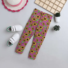 Load image into Gallery viewer, CrayonFlakes Soft and comfortable Sunflower Printed Leggings
