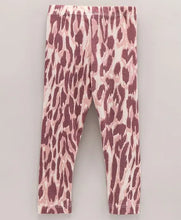 Load image into Gallery viewer, CrayonFlakes Soft and comfortable Animal Print Leggings - Brown