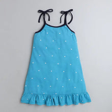 Load image into Gallery viewer, Polka Open Strap Nighty - Blue