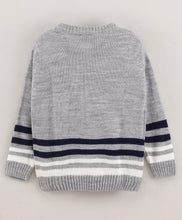 Load image into Gallery viewer, Ship Fine Knit Full Sleeves Pullover Sweater - Grey