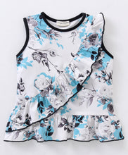 Load image into Gallery viewer, Floral Front Frill Top and Short Set
