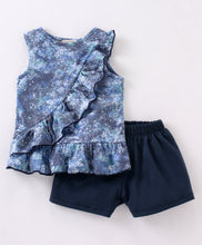 Load image into Gallery viewer, Tie Dye Front Frill Top and Short Set
