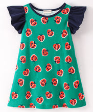 Load image into Gallery viewer, Frilled Heart Shaped Printed Dress