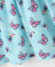 Load image into Gallery viewer, Butterfly Printed Front Frill Straped Dress