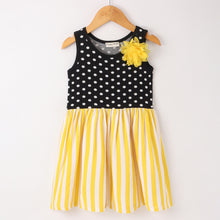 Load image into Gallery viewer, Polka and Striped Printed Sleeveless Dress