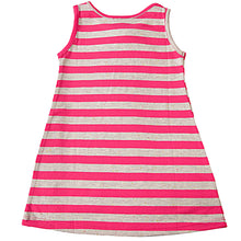 Load image into Gallery viewer, Magenta Ecru Stripes Straight Knit Dress