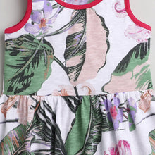 Load image into Gallery viewer, CrayonFlakes Soft and comfortable Floral Leaves Printed Dress / Frock
