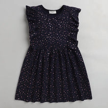 Load image into Gallery viewer, CrayonFlakes Soft and comfortable Stars with Frill Printed Dress / Frock