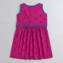 Load image into Gallery viewer, CrayonFlakes Soft and comfortable Polka Printed with Belt Dress / Frock
