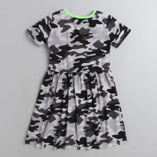 Load image into Gallery viewer, CrayonFlakes Soft and comfortable Camouflage Printed Dress / Frock