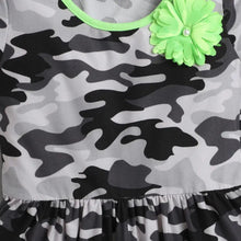 Load image into Gallery viewer, CrayonFlakes Soft and comfortable Camouflage Printed Dress / Frock