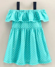 Load image into Gallery viewer, CrayonFlakes Soft and comfortable Polka Strap and Frill Dress / Frock