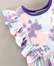 Load image into Gallery viewer, CrayonFlakes Soft and comfortable Tie and Dye Double Frill Dress / Frock