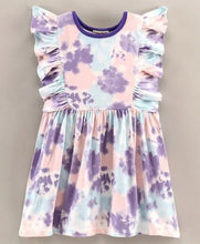 Load image into Gallery viewer, CrayonFlakes Soft and comfortable Tie and Dye Double Frill Dress / Frock
