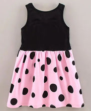 Load image into Gallery viewer, CrayonFlakes Soft and comfortable Polka Printed with Bow Dress / Frock