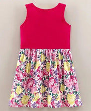 Load image into Gallery viewer, CrayonFlakes Soft and comfortable Floral Printed with Bow Dress / Frock