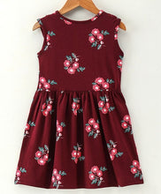 Load image into Gallery viewer, Front Frill with Bow Floral Dress