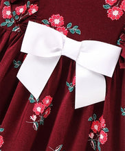 Load image into Gallery viewer, Front Frill with Bow Floral Dress