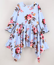 Load image into Gallery viewer, Floral Handkerchief Full Sleeves Dress
