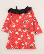 Load image into Gallery viewer, Floral Front Frill Starp Dress