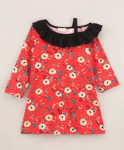 Load image into Gallery viewer, Floral Front Frill Starp Dress