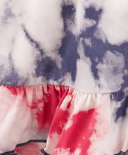Load image into Gallery viewer, Tie and Dye Sleeves Frill Rounded Dress