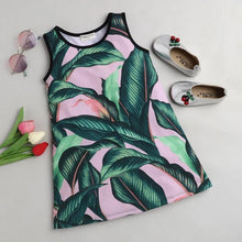 Load image into Gallery viewer, CrayonFlakes Soft and comfortable Forest Printed Dress / Frock - Pink