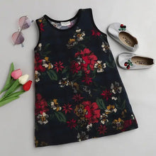 Load image into Gallery viewer, CrayonFlakes Soft and comfortable Floral Printed Dress / Frock - Green