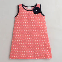 Load image into Gallery viewer, CrayonFlakes Soft and comfortable Polka Printed Dress / Frock - Pink