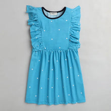 Load image into Gallery viewer, CrayonFlakes Soft and comfortable Polka with Frill Printed Dress / Frock